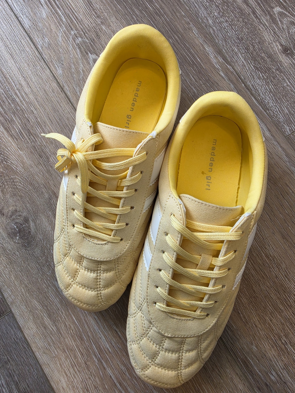 Madden Girl Women's Yellow Sneakers Sz 9.5